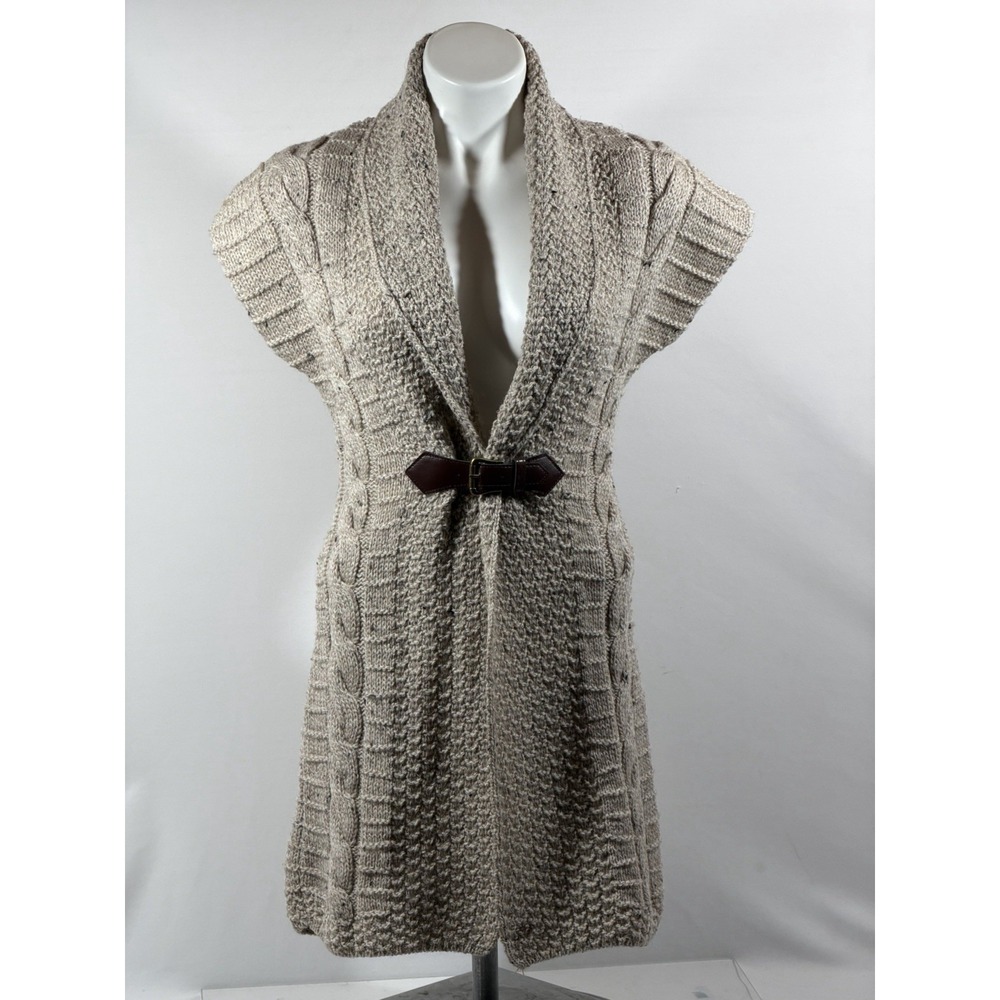 JM Cooper Vintage Cable Knit Wool Sweater Vest Women XS Multicolor Knit Top Casu